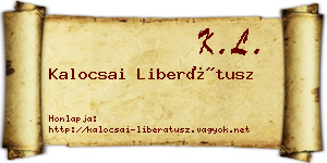 Kalocsai Liberátusz névjegykártya